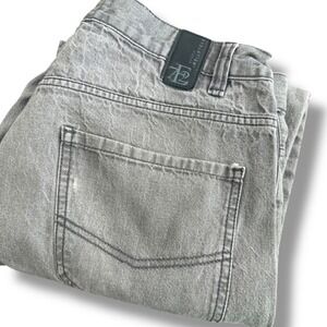Evolution In Design Mens 36x32 (34x31) Premium Denim Grey Wash Straight Leg‎